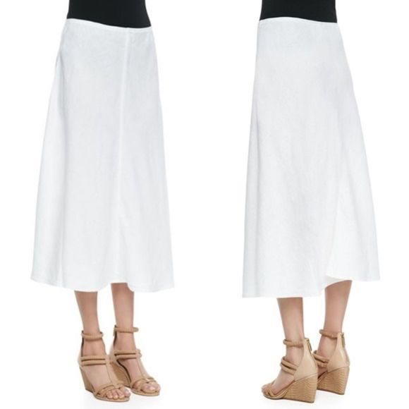 Eileen Fisher plus size linen white skirt NWT - Picture 1 of 11